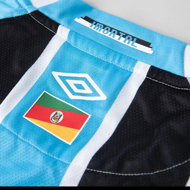 Camisa Grêmio Feminina Home 25/26 - Azul e Preta