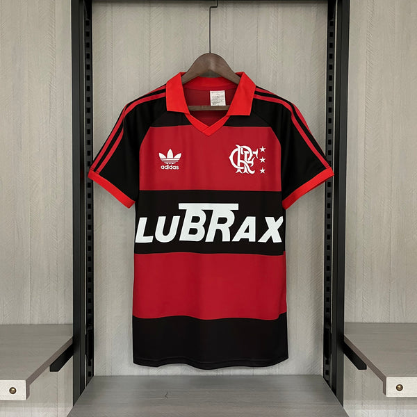 Camisa Flamengo Home 1987 Retrô - Preta e Vermelha