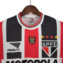 Camisa São Paulo Away 2000 Retrô - Preta e Vermelha