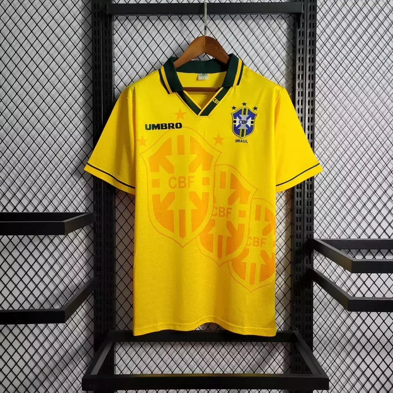 Camisa Brasil Home 1994 Retrô - Amarela