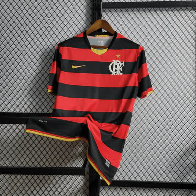 Camisa Flamengo Home 2009 Retrô - Preta e Vermelha