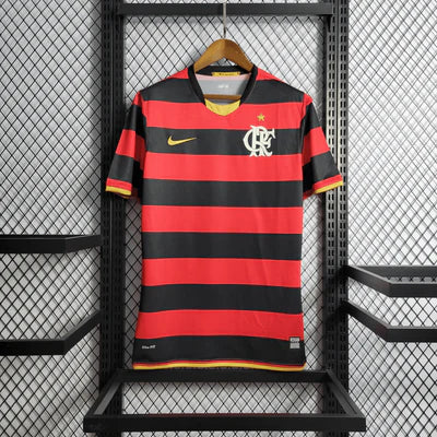Camisa Flamengo Home 2009 Retrô - Preta e Vermelha