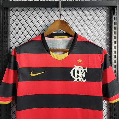 Camisa Flamengo Home 2009 Retrô - Preta e Vermelha