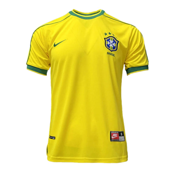 Camisa Brasil Home 1998 Retrô - Amarela