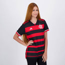 Camisa CRF Feminina Home 24/25 - Preta e Vermelha