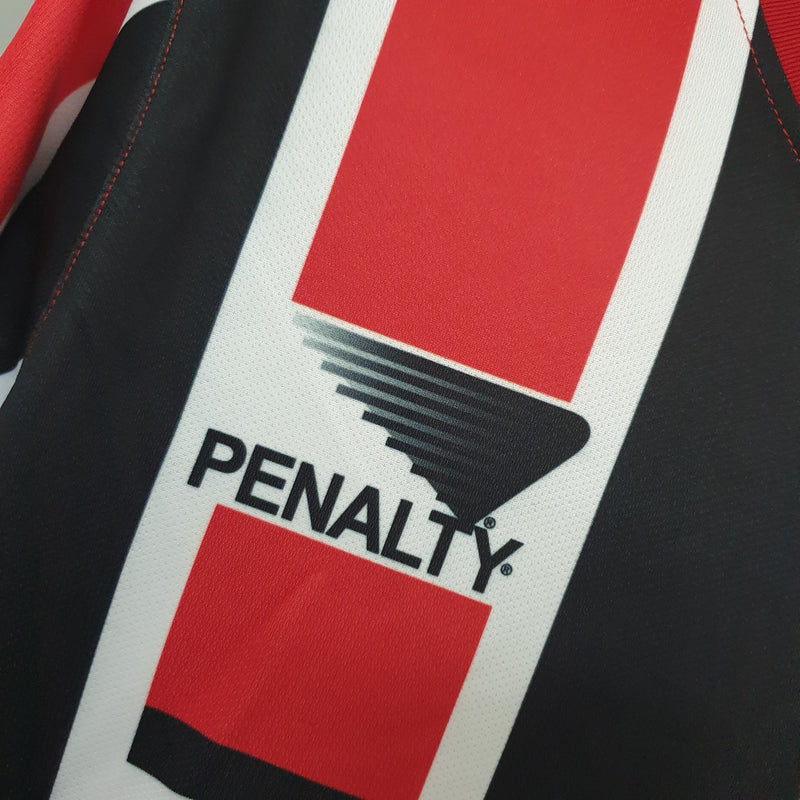 Camisa São Paulo Away 1993 Retrô - Preta e Vermelha