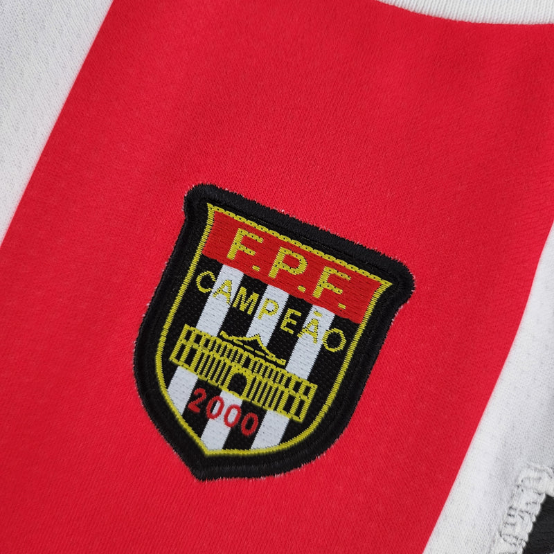Camisa São Paulo Away 2000 Retrô - Preta e Vermelha