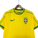 Camisa Brasil Home 1998 Retrô - Amarela