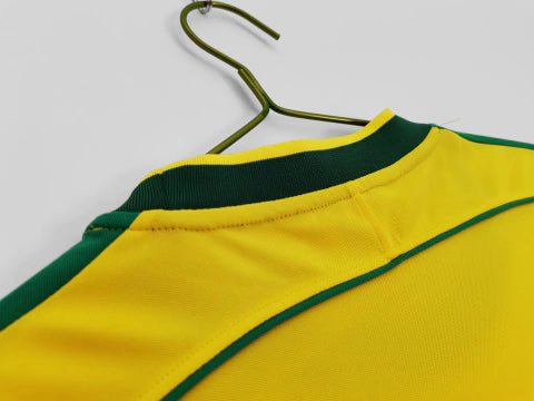 Camisa Brasil Home 1998 Retrô - Amarela