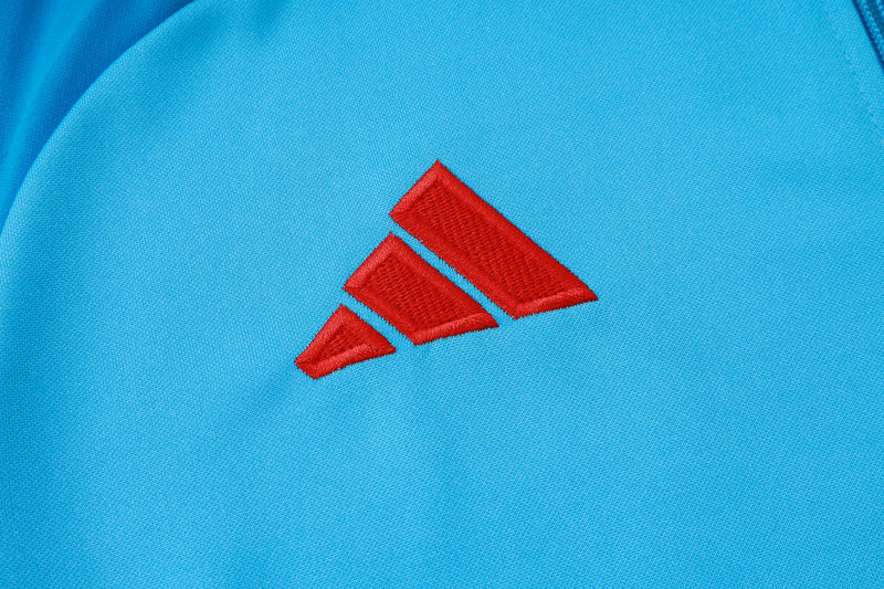 Conjunto de Frio CRF Treino 25/26 - Azul Claro - Com Zíper