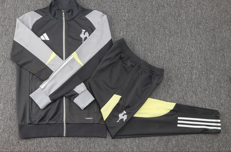 Conjunto de Frio Atlético-MG 24/25 - Cinza Escuro C/ Zíper