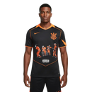 Camisa Corinthians X Racionais III 25/26 - Preta e Laranja