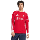 Camisa Liverpool Home 25/26 Manga Longa - Vermelha