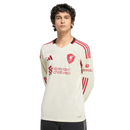 Camisa Liverpool Away 25/26 Manga Longa - Creme