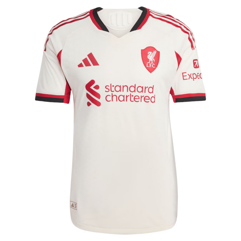 Camisa Liverpool Away 25/26 Jogador - Creme