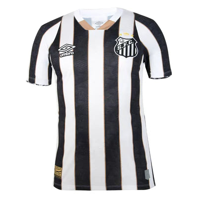 Camisa Santos Away 24/25 NEYMAR JR/10 - Branca e Preta