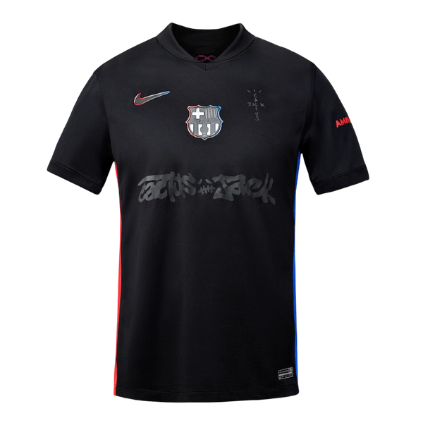 Camisa Barcelona x Travis Scott Cactus Jack II 24/25 - Preta