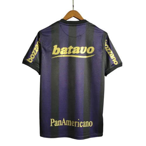 Camisa Corinthians Away Retrô 09/10 - Preta e Roxa